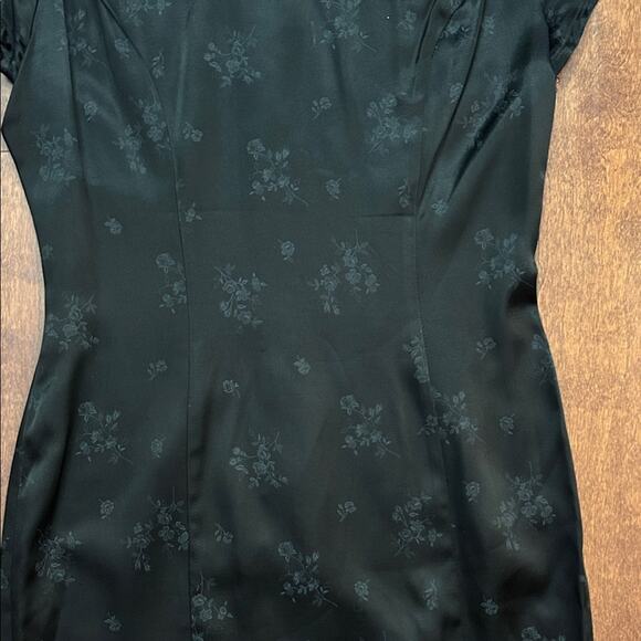 Vintage Roberta Qipao Black Mini Dress, Looks Great on! Size Medium - Picture 7 of 12